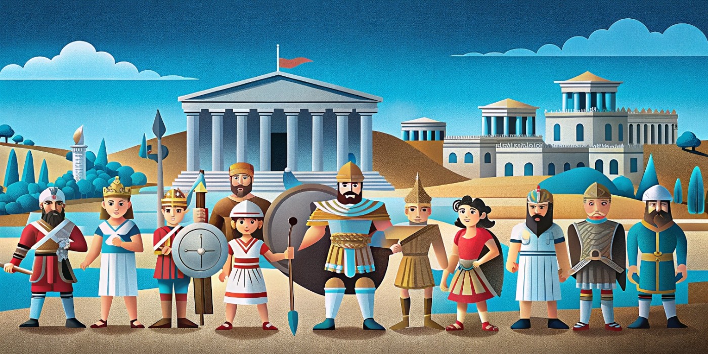 image slider title: The Reception of Ancient Rome in British Children's culture - 1945 till today